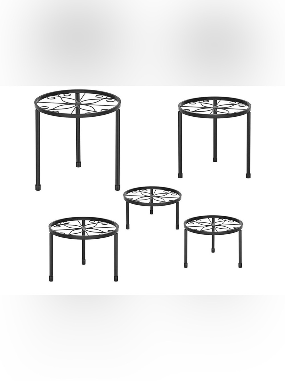 5-pack Metal Plant Stand indoor/outdoor